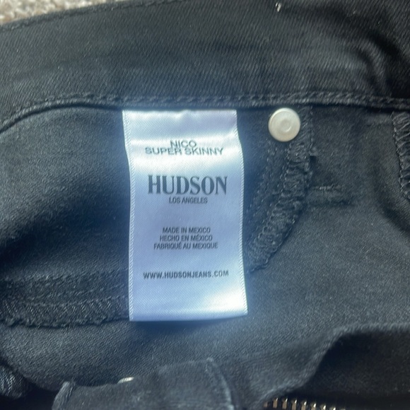 Hudson Nico super skinny stretchy metallic Jean rose gold size 24 NWOT - Picture 6 of 6